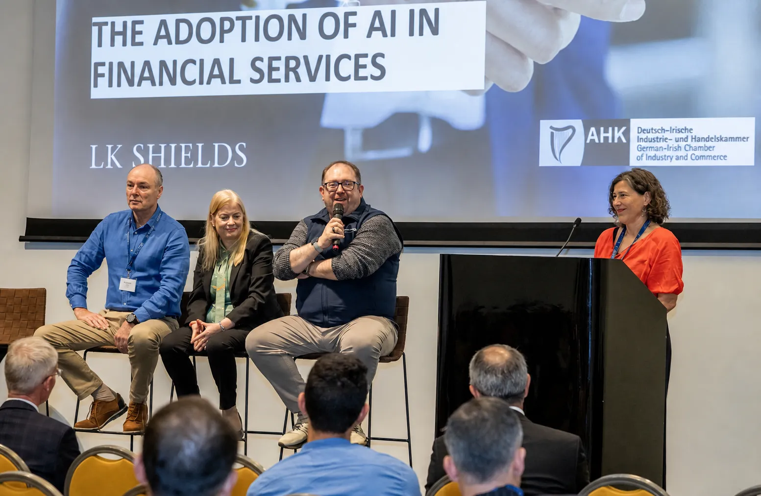 DC on a panel on AI in financial services.
